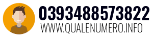 Numero di telefono 0393488573822 0393488573822