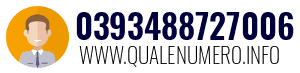 Numero di telefono 0393488727006 0393488727006