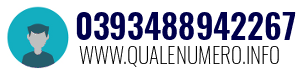 Numero di telefono 0393488942267 0393488942267