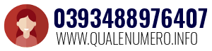 Numero di telefono 0393488976407 0393488976407