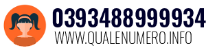 Numero di telefono 0393488999934 0393488999934