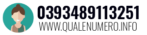 Numero di telefono 0393489113251 0393489113251