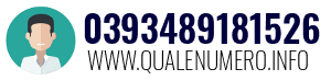 Numero di telefono 0393489181526 0393489181526