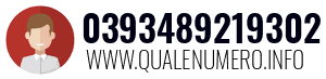 Numero di telefono 0393489219302 0393489219302