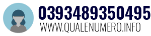 Numero di telefono 0393489350495 0393489350495