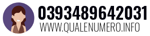 Numero di telefono 0393489642031 0393489642031