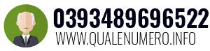 Numero di telefono 0393489696522 0393489696522