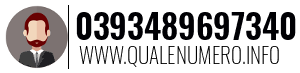 Numero di telefono 0393489697340 0393489697340
