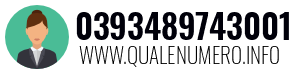 Numero di telefono 0393489743001 0393489743001