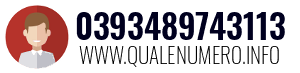 Numero di telefono 0393489743113 0393489743113