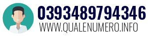 Numero di telefono 0393489794346 0393489794346