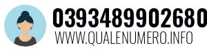 Numero di telefono 0393489902680 0393489902680
