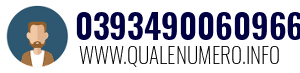Numero di telefono 0393490060966 0393490060966
