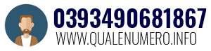 Numero di telefono 0393490681867 0393490681867