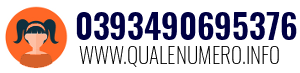 Numero di telefono 0393490695376 0393490695376