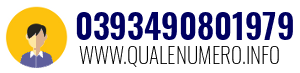 Numero di telefono 0393490801979 0393490801979