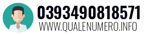 Numero di telefono 0393490818571 0393490818571