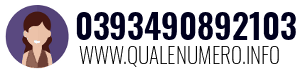 Numero di telefono 0393490892103 0393490892103