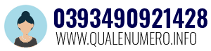 Numero di telefono 0393490921428 0393490921428