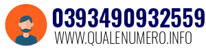 Numero di telefono 0393490932559 0393490932559
