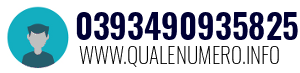 Numero di telefono 0393490935825 0393490935825