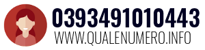 Numero di telefono 0393491010443 0393491010443