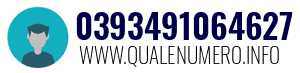 Numero di telefono 0393491064627 0393491064627