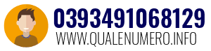 Numero di telefono 0393491068129 0393491068129