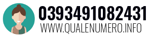 Numero di telefono 0393491082431 0393491082431