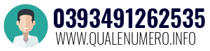Numero di telefono 0393491262535 0393491262535