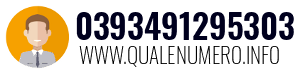 Numero di telefono 0393491295303 0393491295303