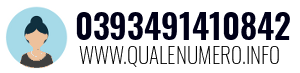 Numero di telefono 0393491410842 0393491410842