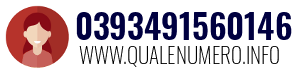 Numero di telefono 0393491560146 0393491560146