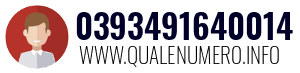 Numero di telefono 0393491640014 0393491640014