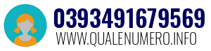 Numero di telefono 0393491679569 0393491679569