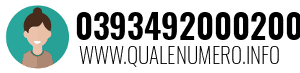 Numero di telefono 0393492000200 0393492000200