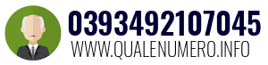 Numero di telefono 0393492107045 0393492107045