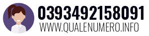 Numero di telefono 0393492158091 0393492158091