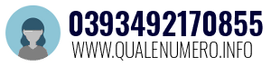 Numero di telefono 0393492170855 0393492170855