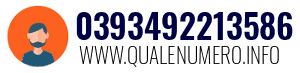 Numero di telefono 0393492213586 0393492213586