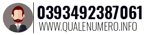 Numero di telefono 0393492387061 0393492387061