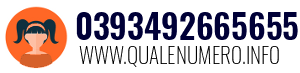 Numero di telefono 0393492665655 0393492665655