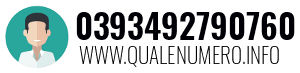 Numero di telefono 0393492790760 0393492790760
