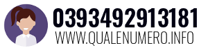 Numero di telefono 0393492913181 0393492913181
