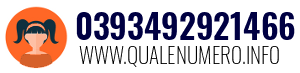 Numero di telefono 0393492921466 0393492921466