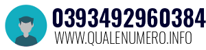 Numero di telefono 0393492960384 0393492960384