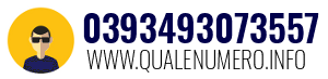 Numero di telefono 0393493073557 0393493073557