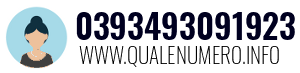 Numero di telefono 0393493091923 0393493091923