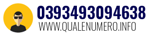 Numero di telefono 0393493094638 0393493094638