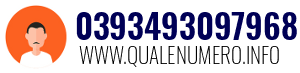 Numero di telefono 0393493097968 0393493097968
